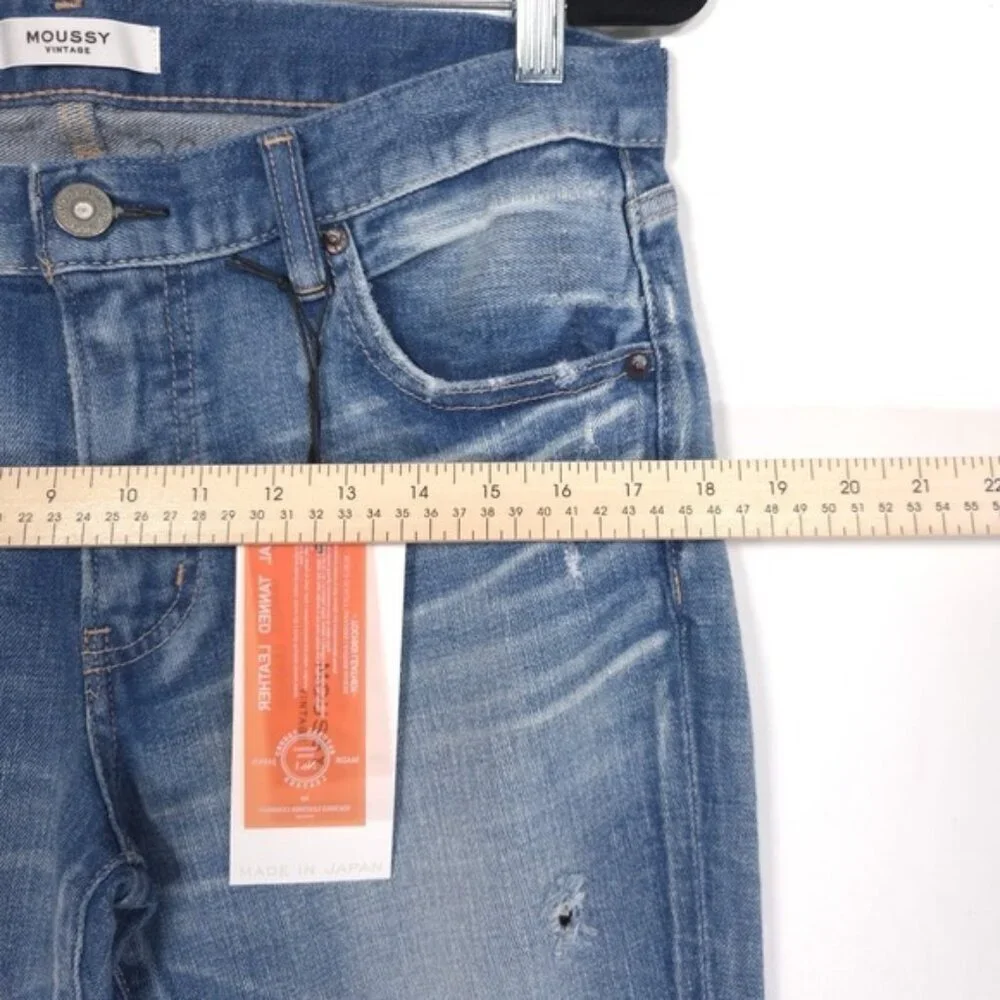 NWT MOUSSY VINTAGE Women's Jeans 30 JAPAN‎ MADE Helendale Skinny Distressed HOWA